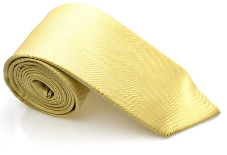 cravate-jaune-unie-soie
