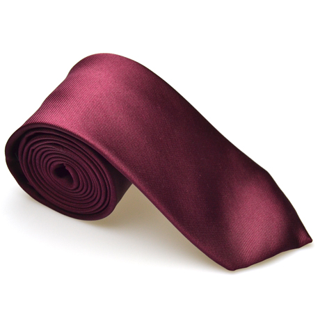 cravate-pourpre-unie-soie